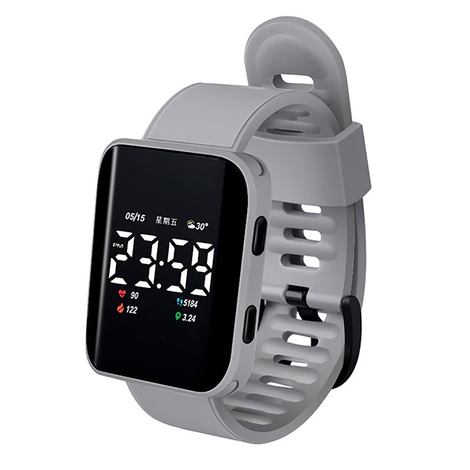 Time Up Smart Look Digital Unisex Watch (Black Dial Multi Colored Strap) (B0BLHKTGBV) Amazon Price History, Amazon Price Tracker