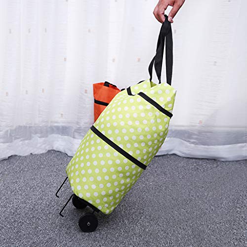 MELAG Einkaufstrolley Einkaufswagen Shopping Trolley Faltbox 2Pack tragbare Faule Einkaufstasche Oxford Stoff Supermarkt… – Bild 8