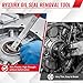 Ryxtirx Seal Puller Oil Seal Removal Tool, Dual Hook Oil Seal Puller with Galvanized Steel & Non-Slip Handle, Precision Seal Installer/Remover for Automotive, Farm & Industrial Equipment