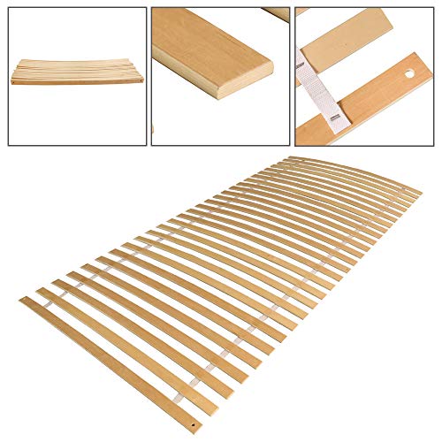 Randaco Lattenrost Lattenroste 90 x 200 cm Lattenrahmen Selbstmontage Birkenholz Rolllattenrost Möbel Komfort klappbar mit 28 Leisten Belastbar bis ca. 150 kg – Bild 7