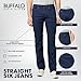 Buffalo David Bitton mens Straight Six Jeans, Deep Navy, 38W x 32L US