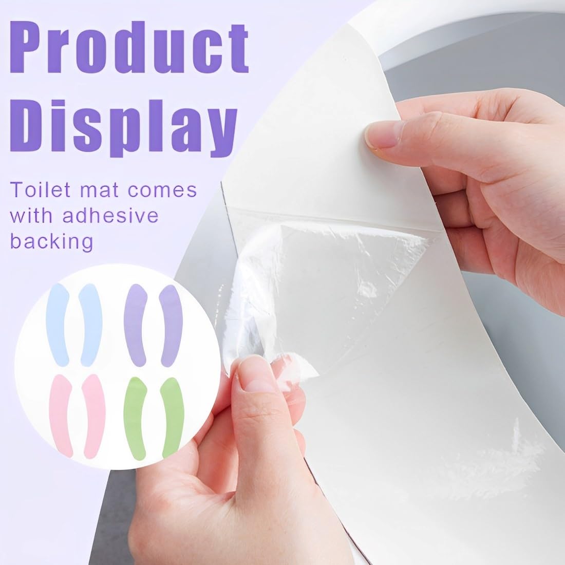 Copriwater Autoadesivo Morbido - Set 4 Paia Lavabile - Foto 4