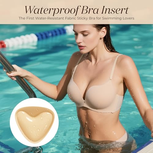 Push up Sticky Bra Pads Inserts, Double Sided Invisible Lift Adhesive Boob Breast Inserts, Women Stick on Bra3