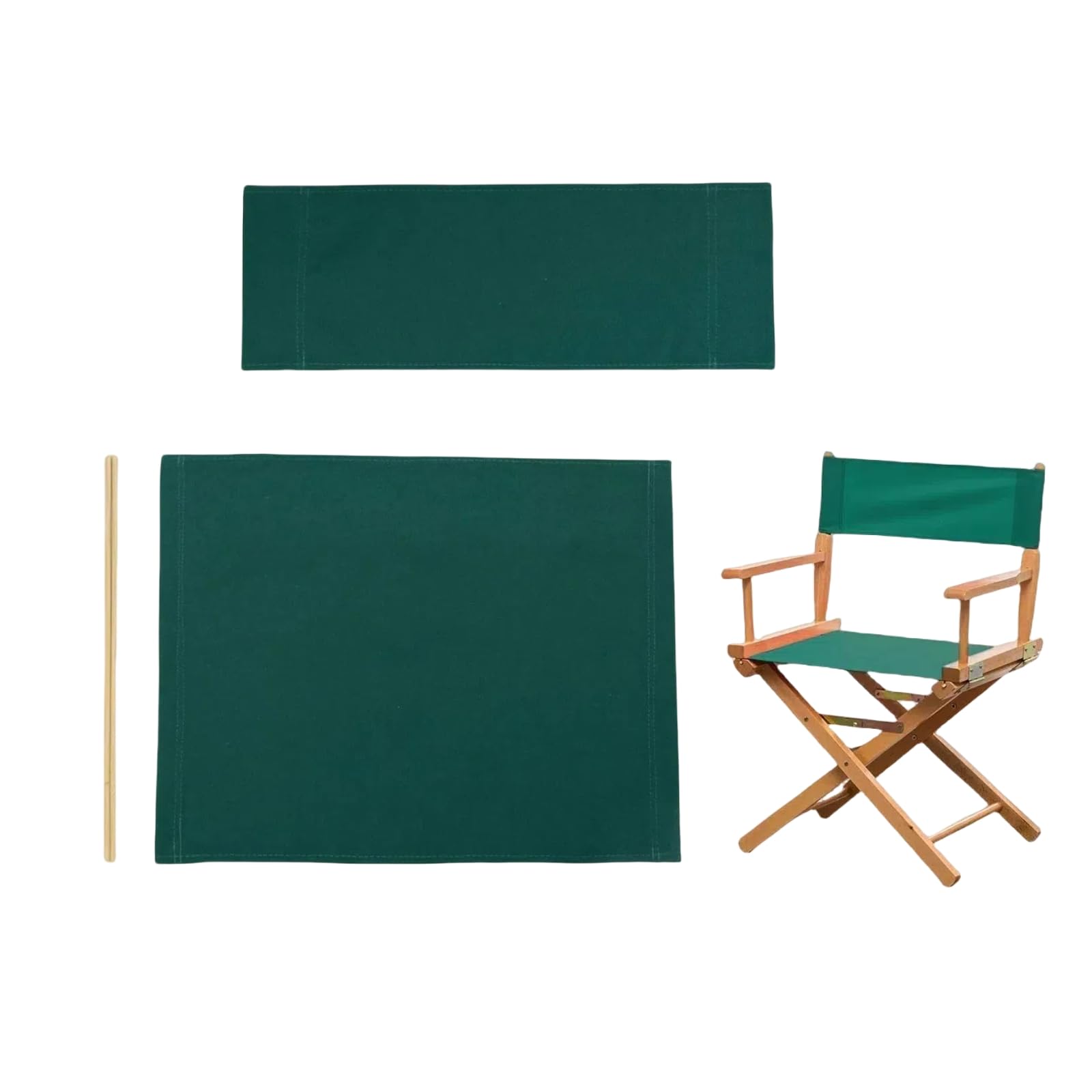 Director Chair Replacement Canvas Fabric Seat Cover Foldable Director’s Chair Cover Kit Black | 21.2" L x 16.1" W x 0.39" H (E:Army Green 21.25''L*