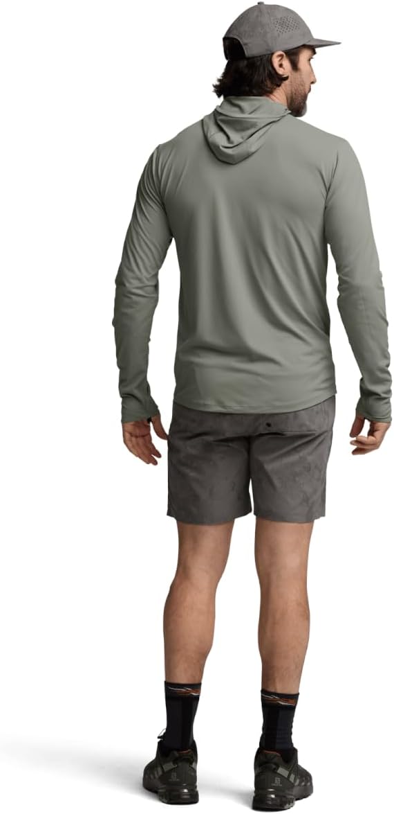 SITKA Radiant Sun Hoodie - Lightweight Sun Protection Mens Sweatshirt, Herb Green, 2XL - Image 6
