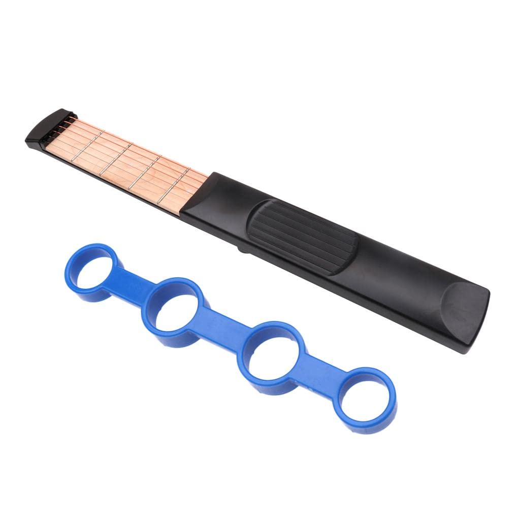 Club Bollywood®6 Fret Pocket Acoustic Guitar Blue Trainer Finger Exerciser Practice Tools| Guitars & BES | Travel Guitars|1 X 6 Fret Pocket Guitar-picture-24