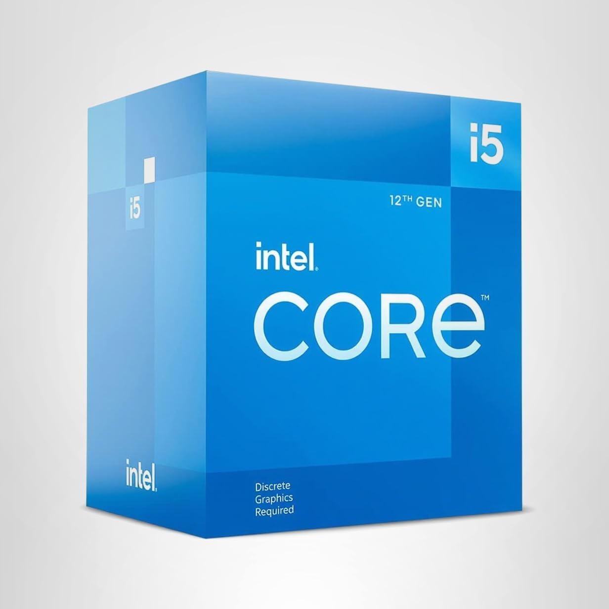 Intel Core i5-12400 processor installed in motherboard socket