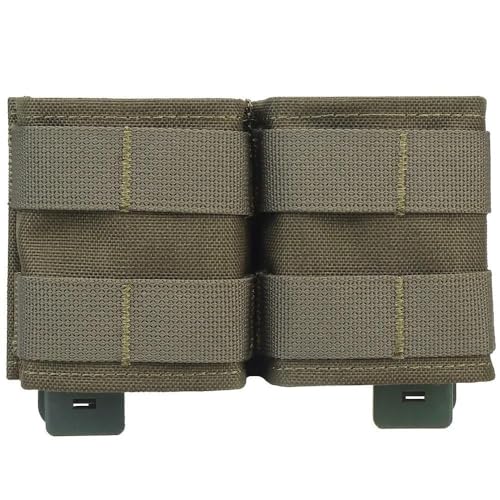 Bolsa Doble 5.56 con Insertos Internos y Funda Táctica MOLLE de Perfil Bajo para Chaleco Airsoft