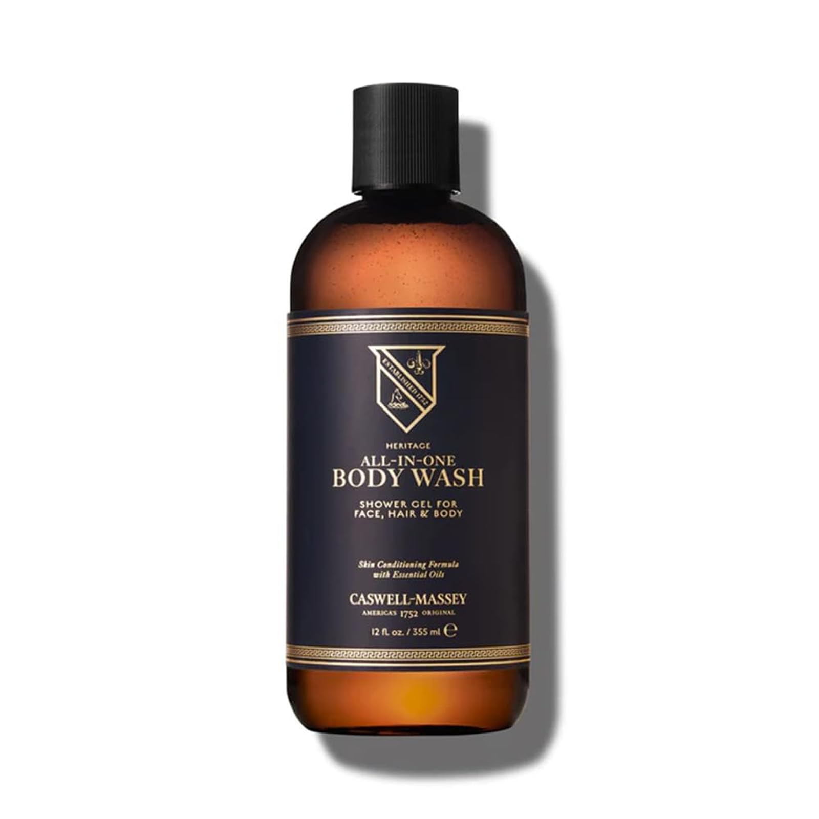 Caswell-Massey Heritage All-in-1 Body Wash Use as a Face Wash Beard Wash Shampoo Body Wash Shave Gel Signature