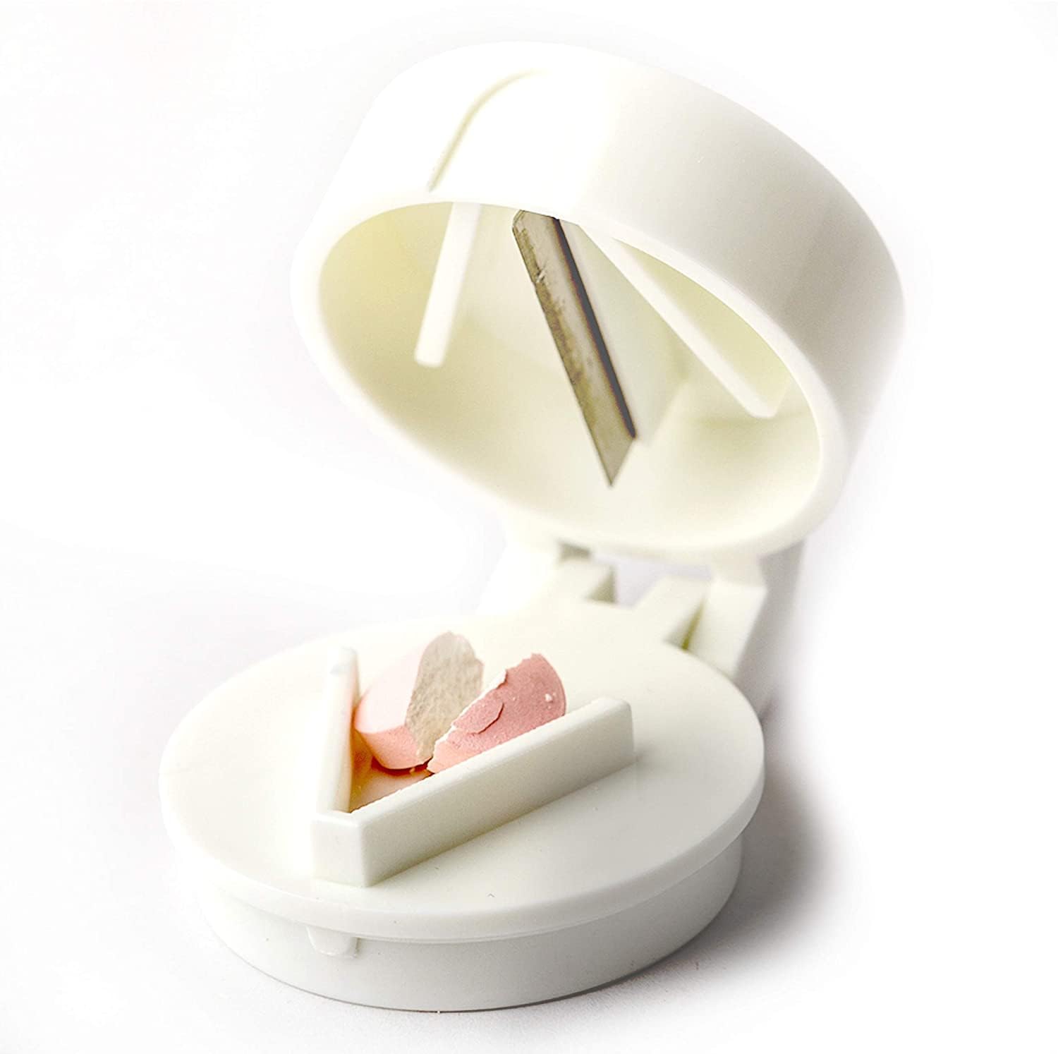 YAVRIXZ 4 in 1 Multifunctional Pill Cutter Grinder, for Small Pills Tablet Splitter Crusher for Medicine Or Vitamin, Medication, Supplement, Ideal for Purse or Pocket. 2
