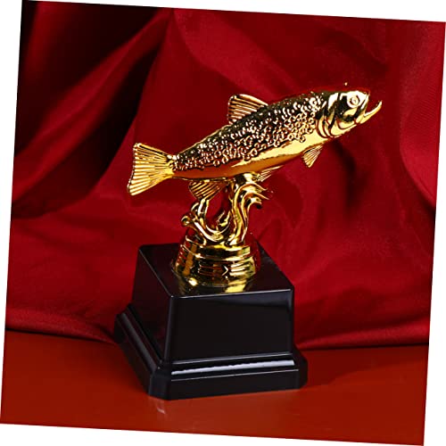 jojofuny Decoração De Pesca De Peixe Favores Infantis Mini Adultos Colecionáveis ​​Troféu De Ouro Es