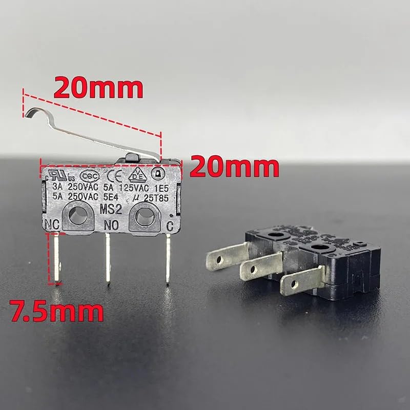 Micro rupteur MS2 25T85 5A interrupteur tactile de position à 3 broches - 3