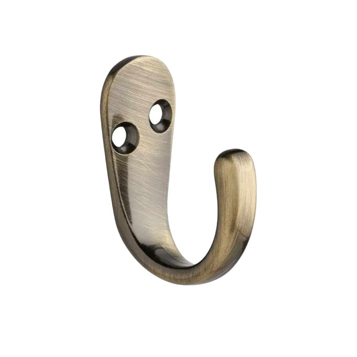 Decohooks Antique Brass 469517 Single Robe Coat Hook In Finish Door & Wall Mountable Single Pack