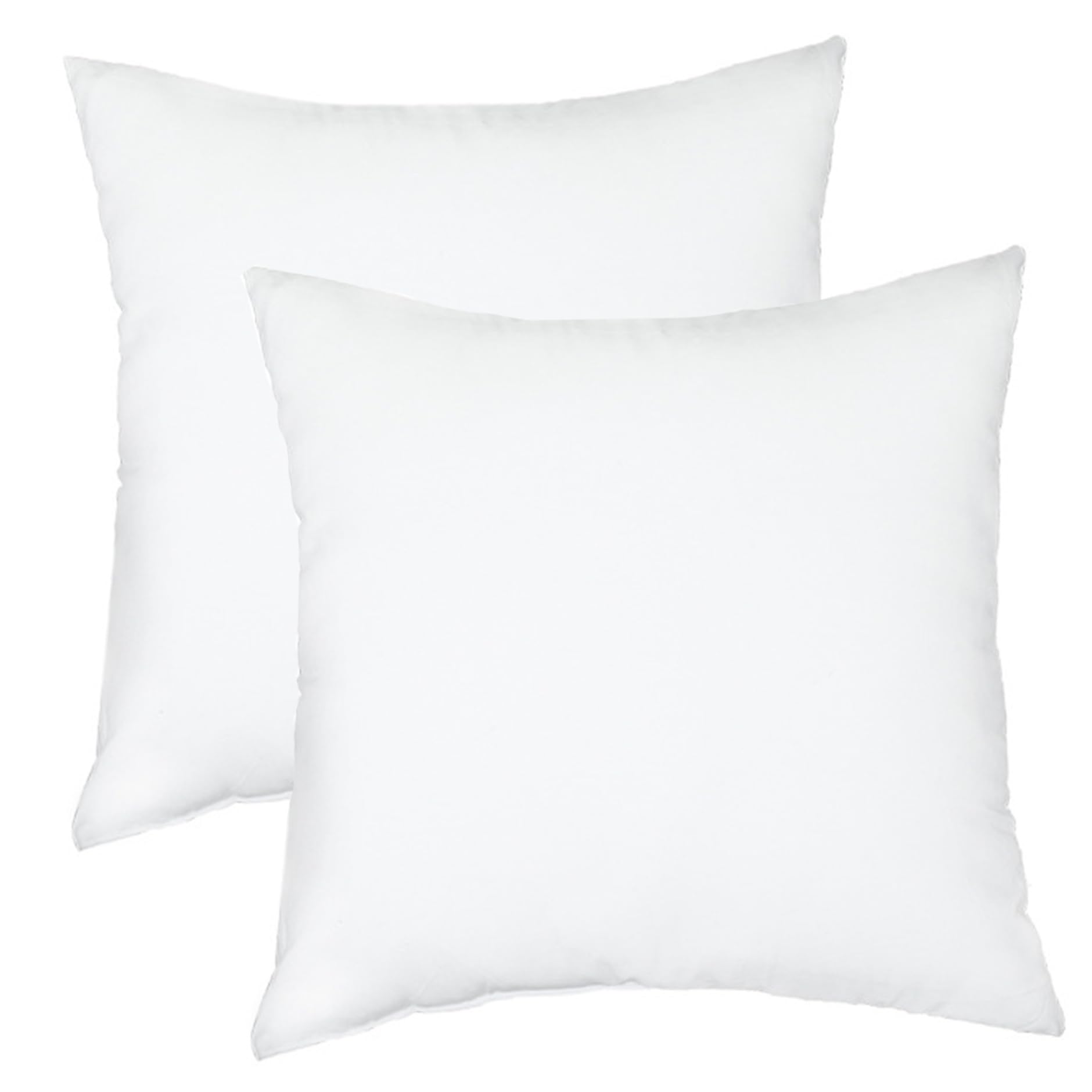 Coussins décoratifs carrés 40x40 cm lot de 2 en coton doux pour canapé lit et salon