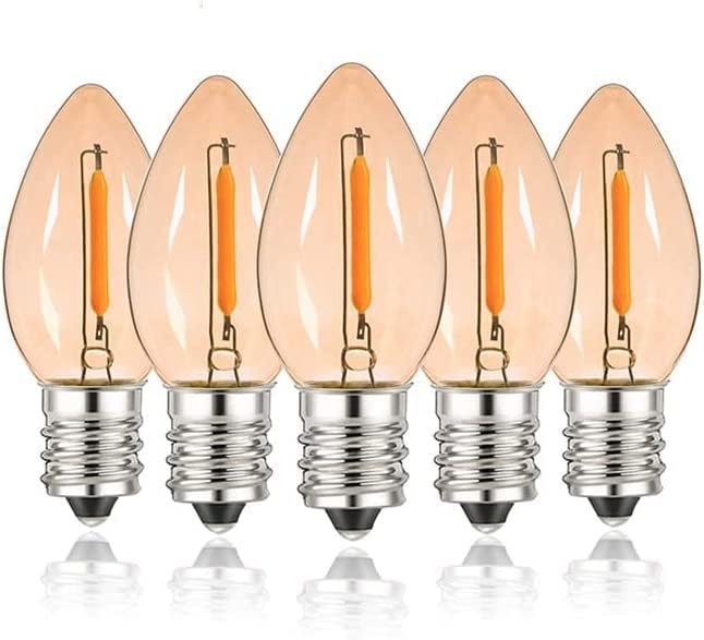 E14 LED Bulb, Candle Bulbs 0.5W, Chandelier Bulbs C7 Night Light Bulb
