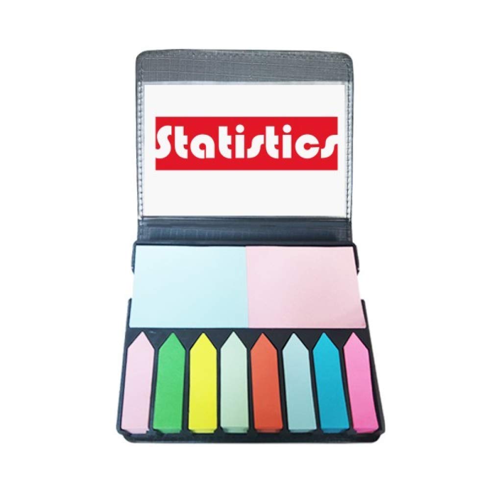 Cours et Statistiques Majeures Note Color Page Marker Box Rouge - 5