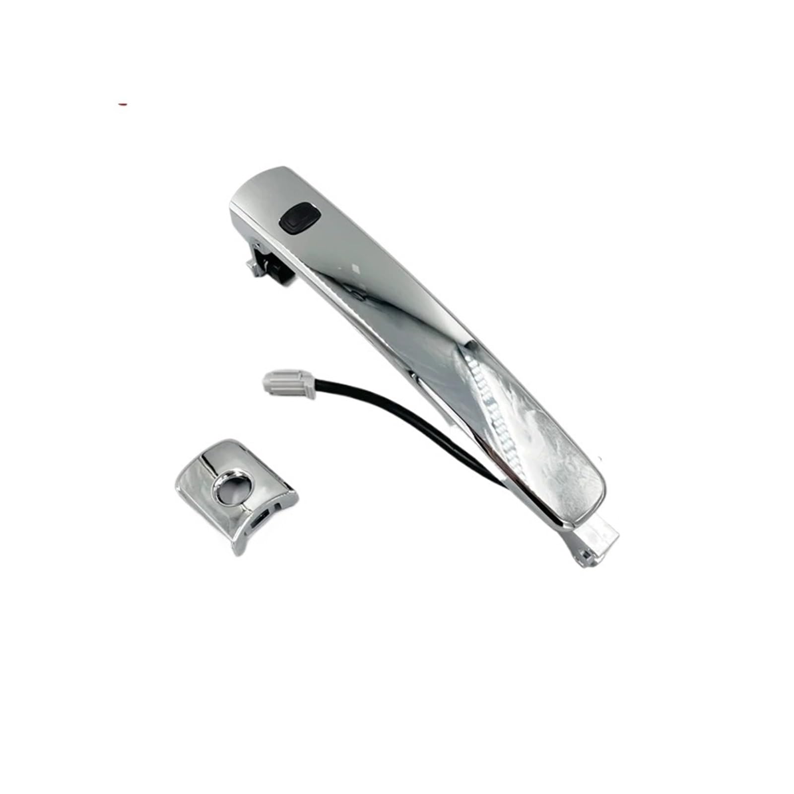 RAGPUKMUAN Car Door Outer Grab Handle for Nissan for Rogue for Murano Door Outer Handle Chrome with Smart Entry Button(Type 1 Have Hole)
