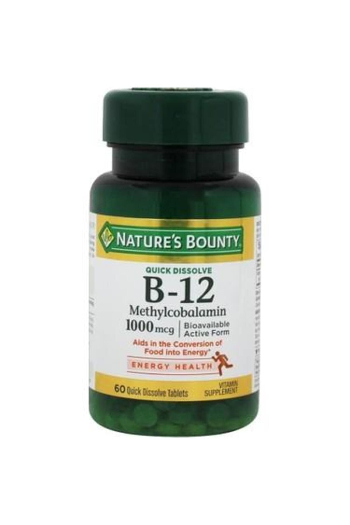 Natures Bounty Vitamin B12 Methylcobalamin 1000 mcg 60 Kapsül…