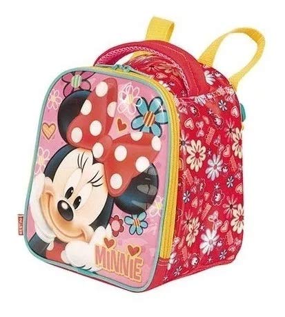 Kit Malinha Mala Escolar Minnie Mouse Rosa 19pc G Sestini