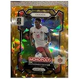 Panini Monopoly Prizm World Cup 2026 Alphonso Davies Canada Gold Cracked Ice SP Card, No. 78
