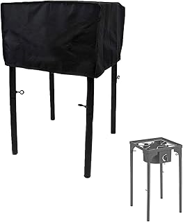 J&C 1 Stove Cover Patio Propane Burner Covers Gas Stove Cover 1 Burner Propane Stove Cover Dustproof Propane Single Burner Cover Portable Camping Stove Cover Outdoor Propane Stove Cover 17x17in