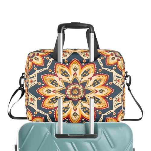 Bolso para portátil de 16 pulgadas Bohemian Flowers amarillo miniatura 7