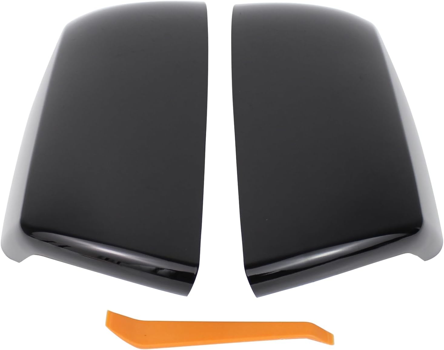 Driver and Passenger Side Mirror Cover Glossy Black for Toyota Tundra 2007-2021, Sequoia 2010-2022