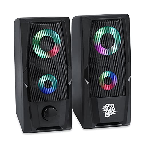 Enter RGB Blaster USB Gaming Speaker with 10W Output, RGB Rainbow 7 Colors LED Backlight