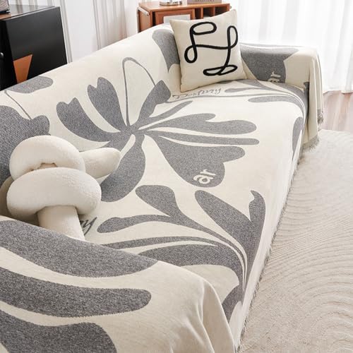 Funda de sofá seccional bohemia lavable con acabado resistente de alta densidad de 180 * 420cm 2