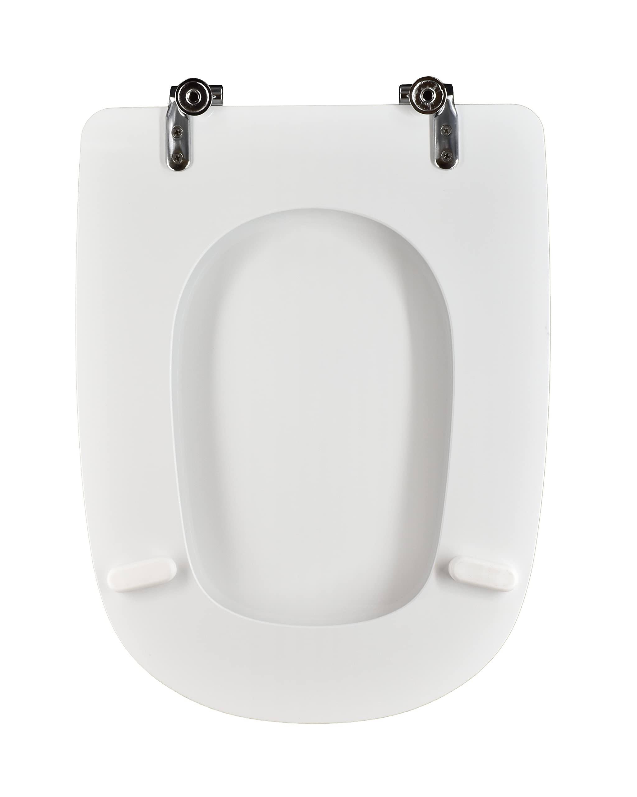 king seat Asiento de inodoro dedicado Dama Roca. Fabricado en MDF certificado, 100% Made in Italy, que dura en el tiempo, blanco brillante