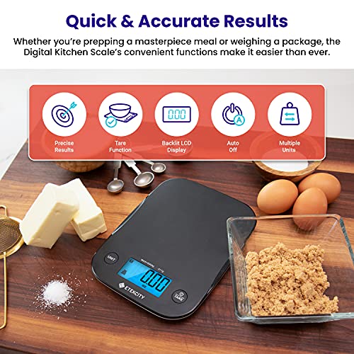 Digitale Küchenwaage ETEKCITY 5kg/11lb mit TARA-Funktion