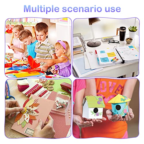 6 Stück Schnelltrocknender Klebestift für Sammelalbum, Kinder, Dünne Spitze, Flüssig - für Zuhause, Schule oder Büro