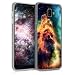 Produktbild kwmobile Samsung Galaxy J6+ / J6 Plus DUOS Hülle - Handyhülle für Samsung Galaxy J6+ / J6 Plus DUOS - Handy Case in Galaxie Nebel Design Orange Dunkelblau Schwarz