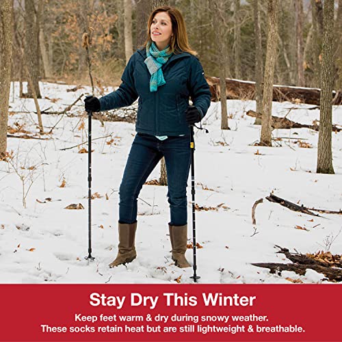 35° Below Thermal Thicker Insulated Socks, As Seen On Tv, Thermal Socks For Men, Winter Socks For Women, Acrylic Woven Aluminized Fiber Socks, One Pair, Small/Medium, Black/Silver #TOP6