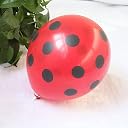 12 Ladybug Red and Black Polka Dot Lady Bug Latex 11" Balloons gallery image