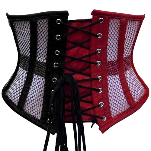 Image of Women's Waist Training Underbust Corset Steel Boned Hourglass Body Shaper