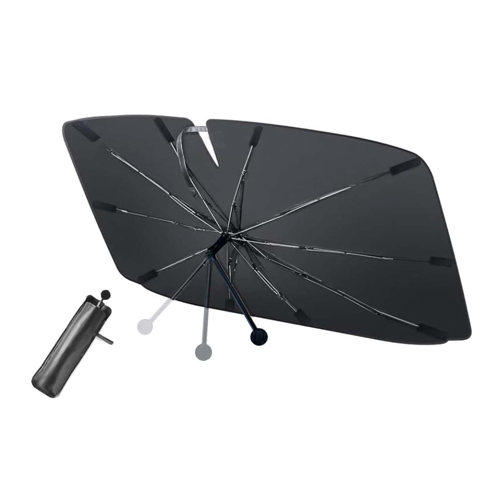 SJPJDGFC Car Windscreen Sun Shade Umbrella for Seat/Cupra Ateca (2017-2025), Foldable Front Windshield Sunshade with Bendable Handle, UV Protection Heat Insulation