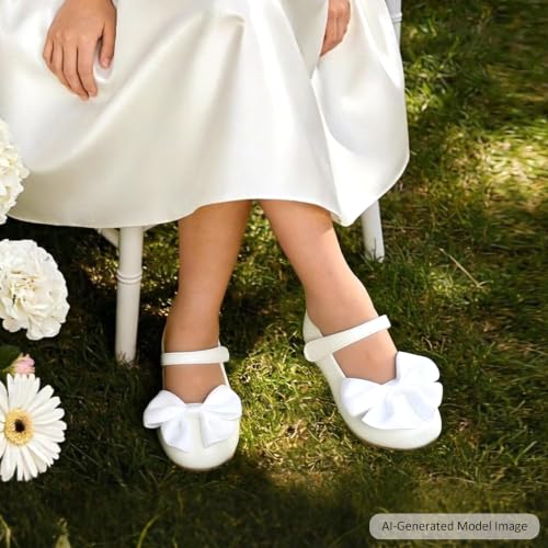 Image of Felix & Flora Toddler Flower Girl Dress Shoes Girl Ballet Flats Party School Shoes Wedding