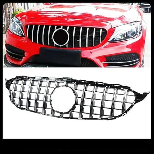 GTスタイルフロントバンパーグリルW205グリル2015-2018AMGパナメリカーナグリルオートアクセサリーチューニングに適合