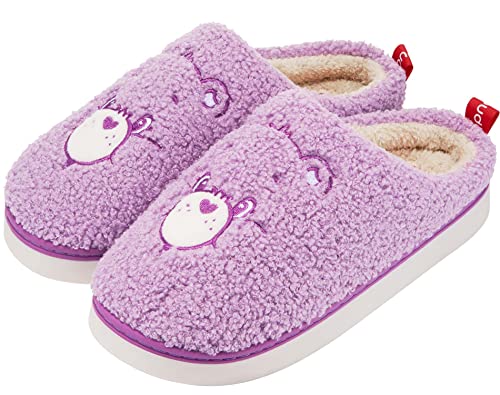 YUNGPRIME Care Bears House Slippers Cozy Slip on Fluffy Scuff Shoes for women and men3