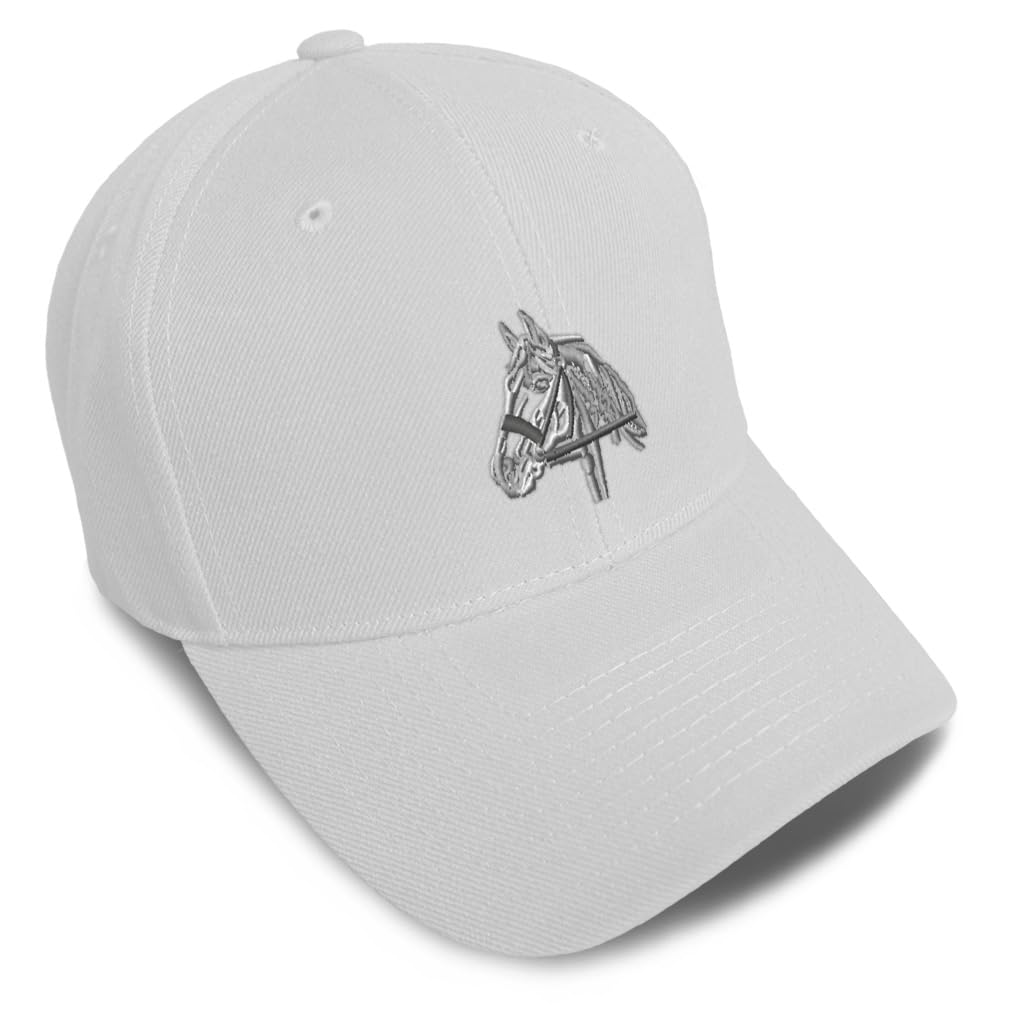 Gorra de béisbol personalizada con bordado ecuestre para hombre y mujer
