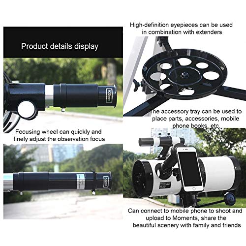 Telescopio astronómico con trípode y lentes 20mm/12.5mm miniatura 5