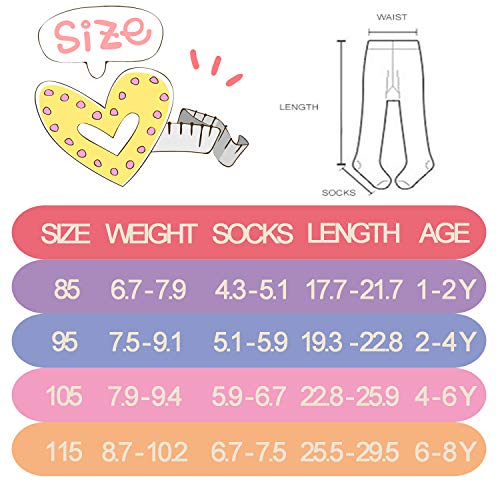 Layeba Baby Girls Tights Toddler Cable Knit Cotton Seamless Leggings Infant Pants 3 Pack (Pink+White+Grey, 6-8Y (45 In)) #TOP5