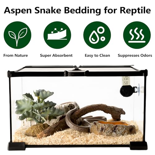 BNOSDM Roupa de cama natural de terrário de répteis pequenos para animais de estimação selecionados,