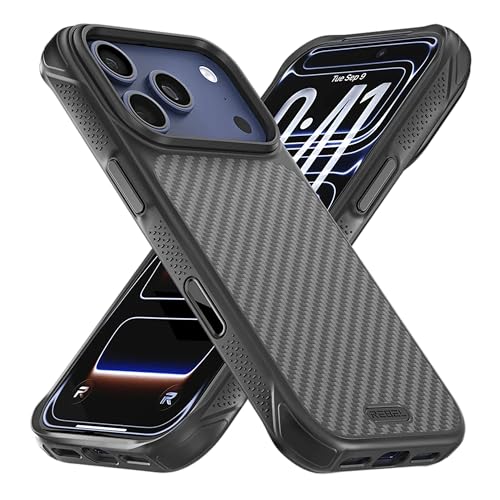 REBEL iPhone 17 Pro P[X [GEN7 A~h@] MagSafeΉ ʂObv͔Q lYɂ Y + {^ ی십 fUC y2025N 6.3C`Ήz (ubN)