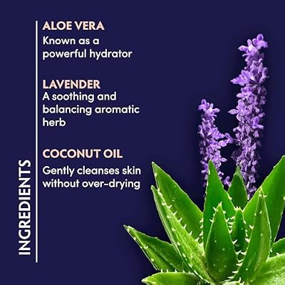 Naturopathica Aloe Vera Cleansing Gel, Facial Cleanser with Aloe Vera and Lavender, Clarifying Face Wash for Men and Women, Travel Size Face Wash, 2 fl oz