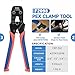 iCrimp PEX Crimping Tool Set for Copper Crimp Ring and PEX Cinch Clamp, Crimping and Removing PEX Crimp Fittings 1/2'', 3/4'', 1'', 7 Pieces