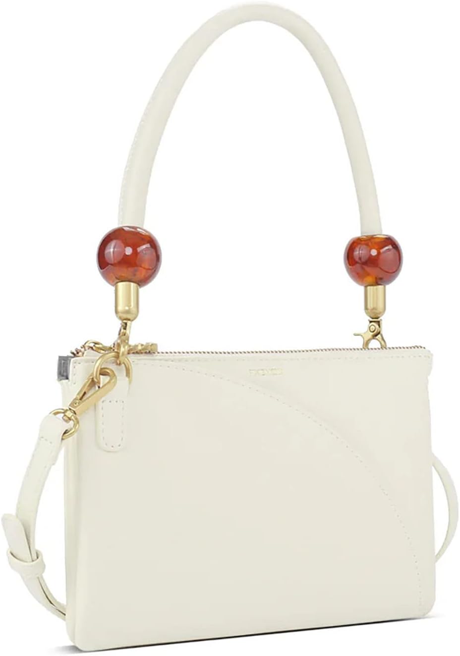 Pixie Mood IncPixie Mood ELOISE Amber Bead Detail Recycled Vegan Leather Crossbody Shoulder Handbag