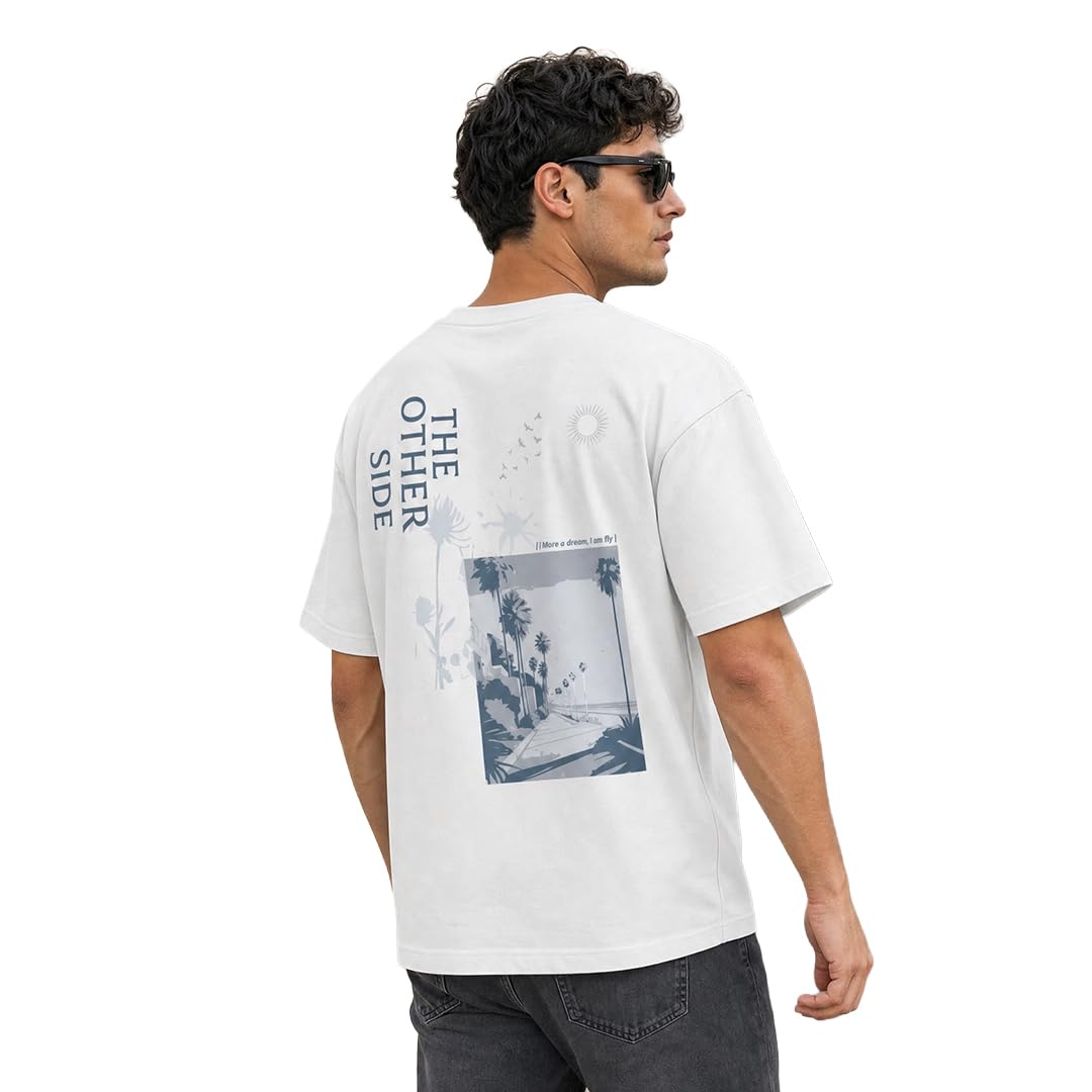 NOBERO Men's Cotton Oversized Fit T-Shirt-picture-25