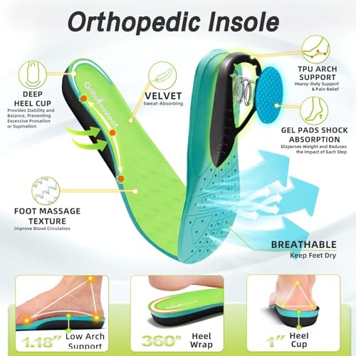 Image of Men's Orthopedic Diabetic Wide Toe Box Walking Shoes: Comfortable Arch Support Plantar Fasciitis Orthotics Sport Shoes, Swollen Feet Casual Running Tennis Sneakers for Foot and Heel Pain Relief